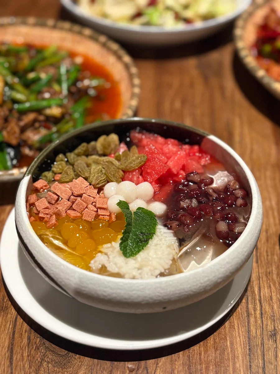 大满贯冰粉 supreme assorted topping jello dessert, Cheng Du Street Food